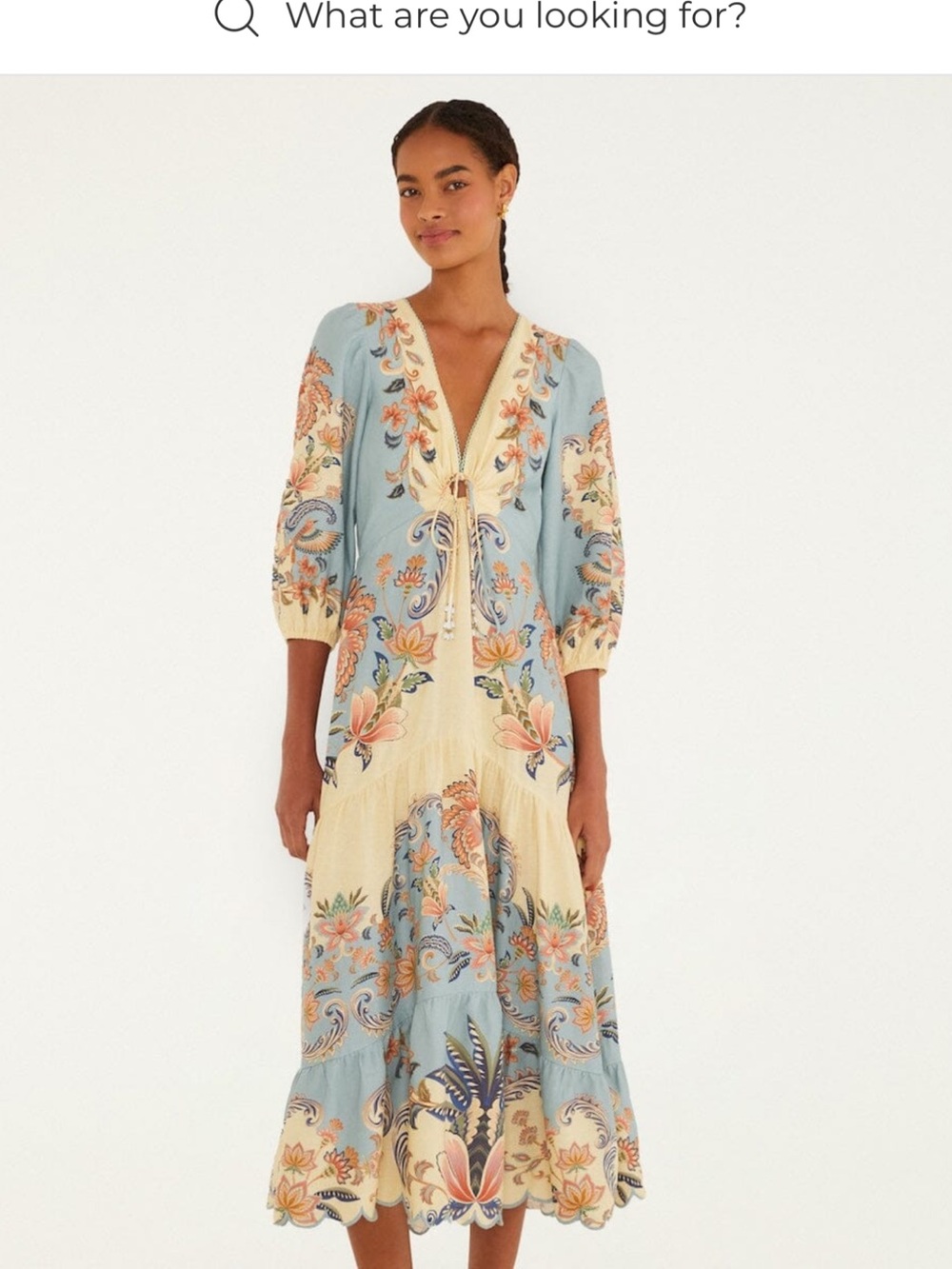 Farm Rio Butter Yellow Boho Beauty Maxi Dress. NWT Size M. Sold Out